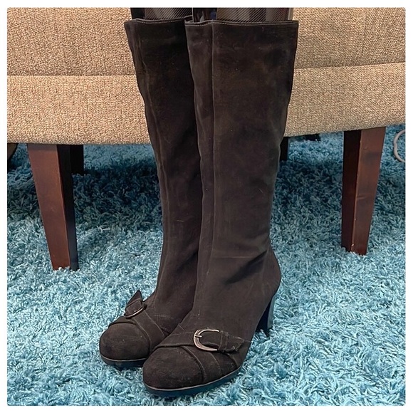 💕Beautiful Tall Black La Canadienne Heeled Boots💕 - Picture 2 of 10